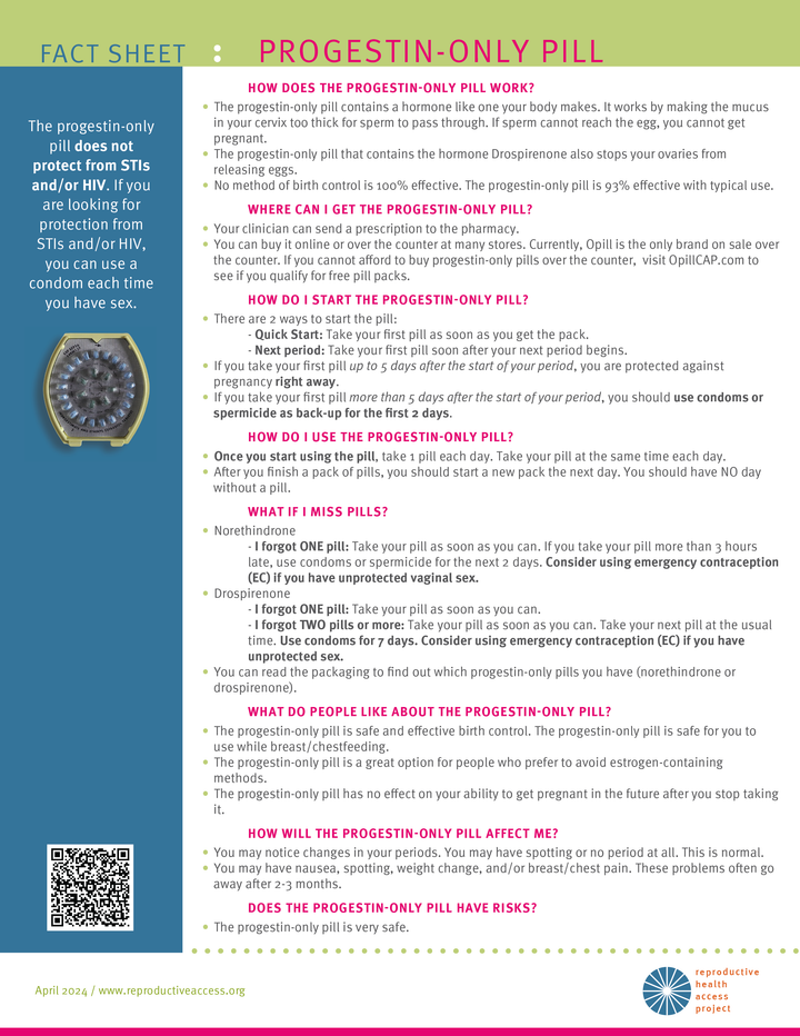 Birth Control User Guides – Reproductive Health Access Project Store