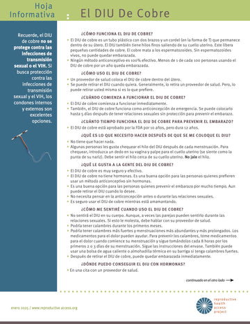 Birth Control User Guides – Reproductive Health Access Project Store