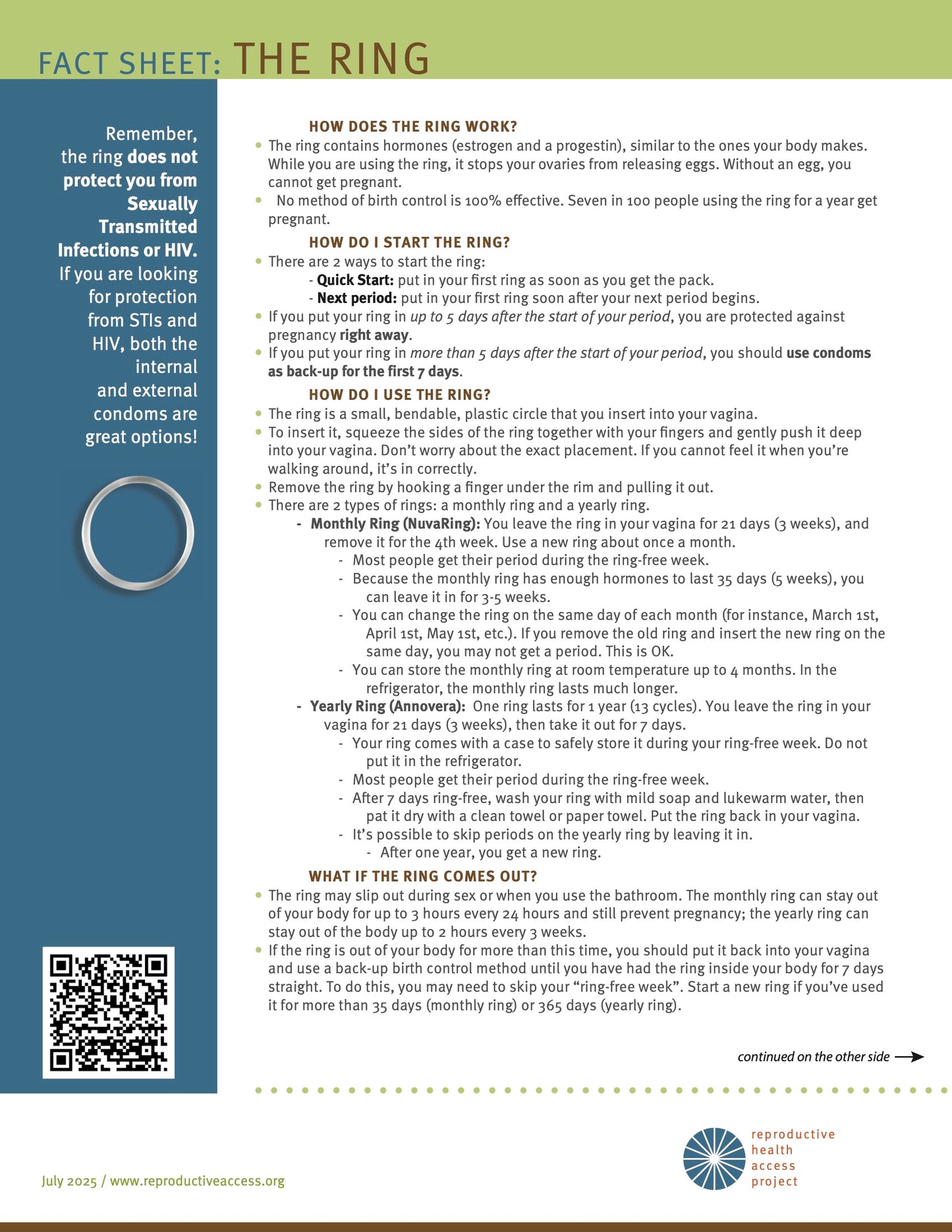 Birth Control Resource (Expanded) Pack