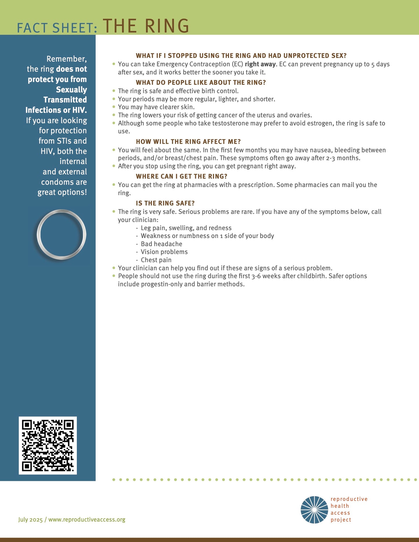 Birth Control Resource (Expanded) Pack